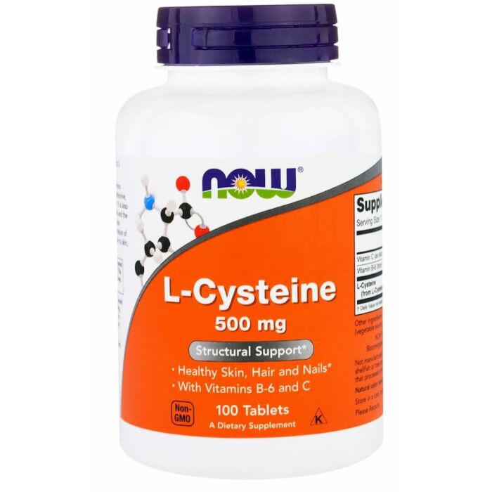 Амінокислота NOW L-Cysteine 500mg 100 tabs