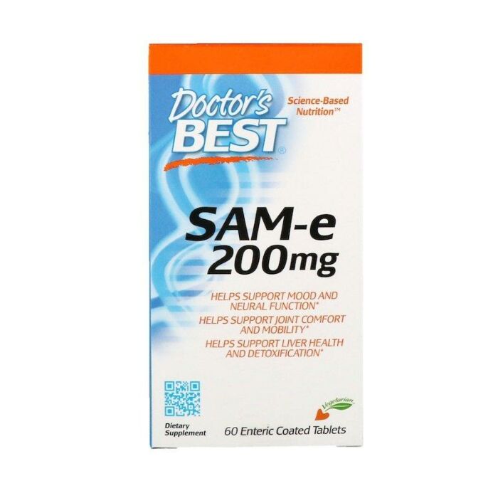 S-Аденозилметіонін Doctor's Best SAM-e 200мг, 60 таблеток
