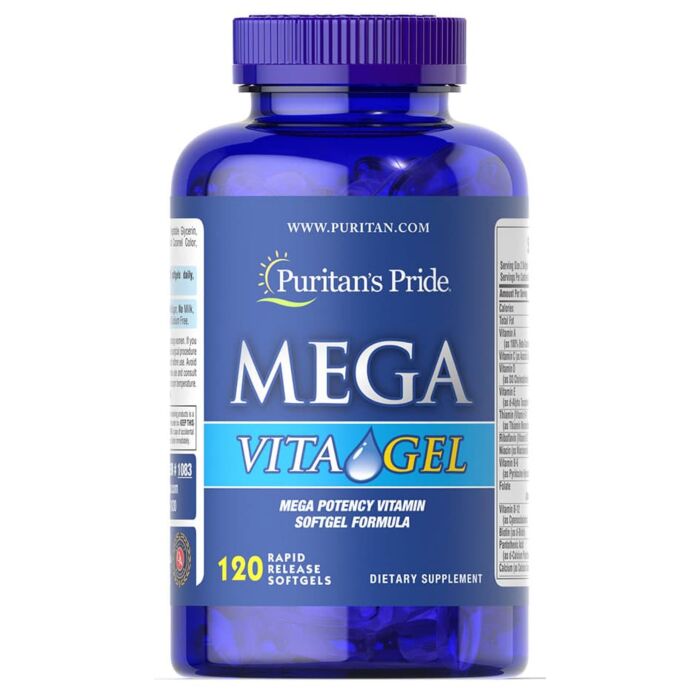 Мультивитаминный комплекс Puritans Pride Mega Vita Gel 120 Softgels