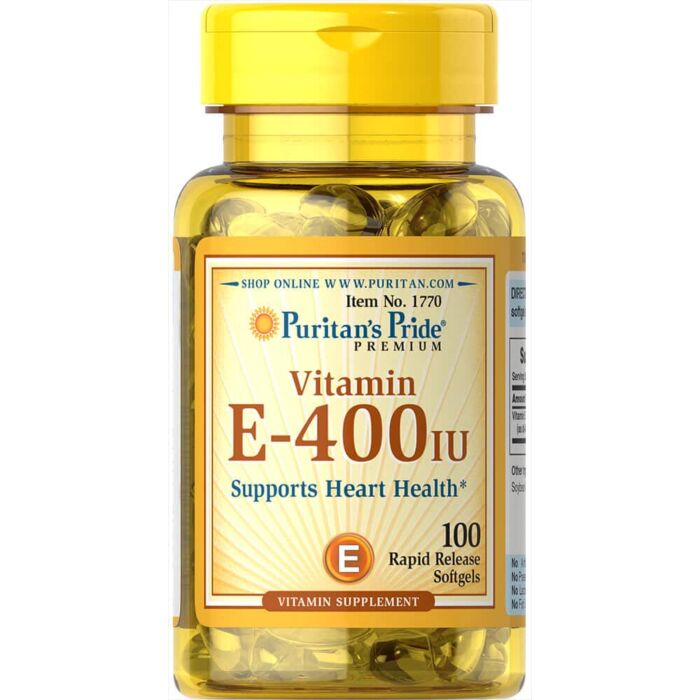 Витамин E Puritans Pride Vitamin E-400 IU 100 Softgels