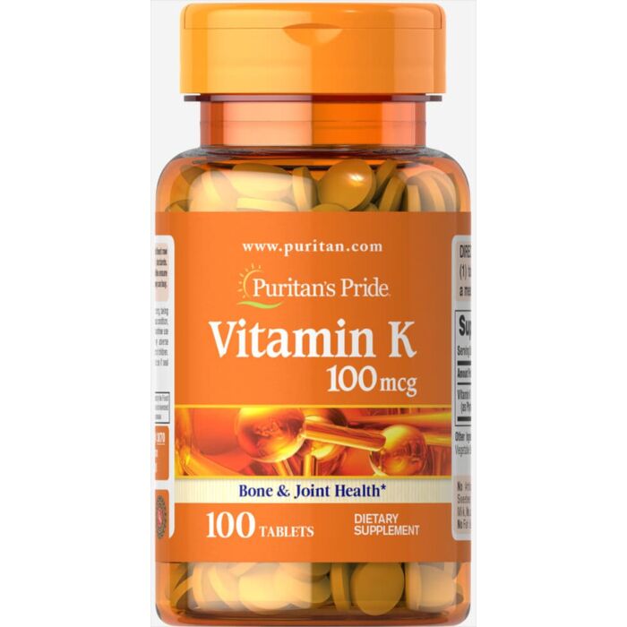 Витамин К-2 Puritans Pride Vitamin K 100 mcg 100 tabs