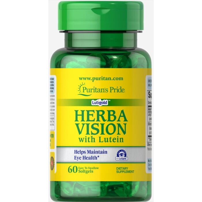 Для зору Puritans Pride Herbavision with Lutein and Bilberry 60 softgels