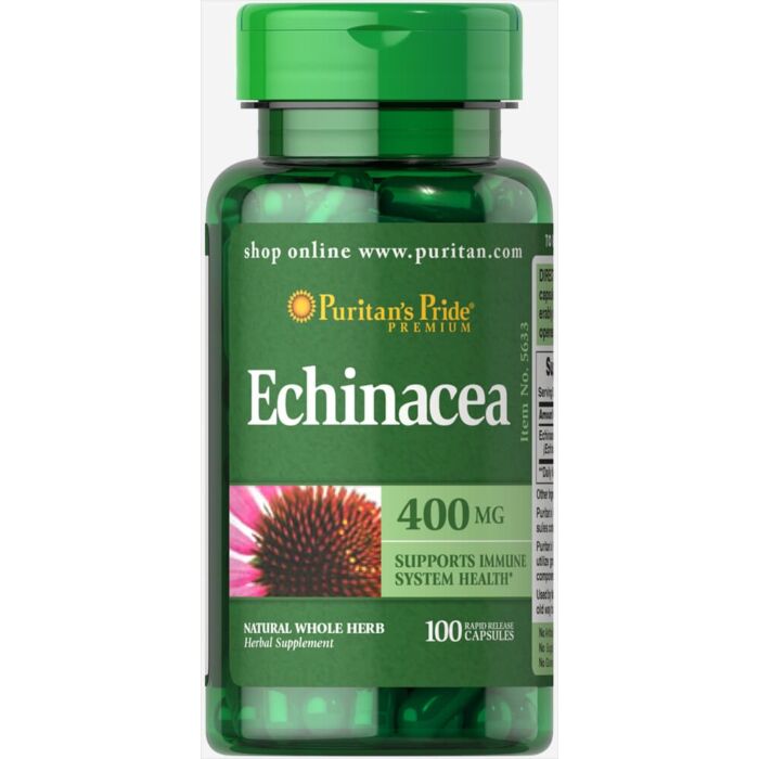 Для підвищення імунітету Puritans Pride Echinacea 400 mg 100 Capsules