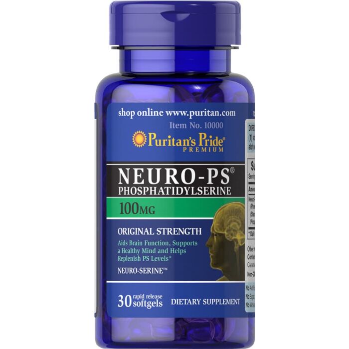 Ноотропный комплекс Puritans Pride Neuro-PS (Phosphatidylserine) 100 mg 30 Softgels