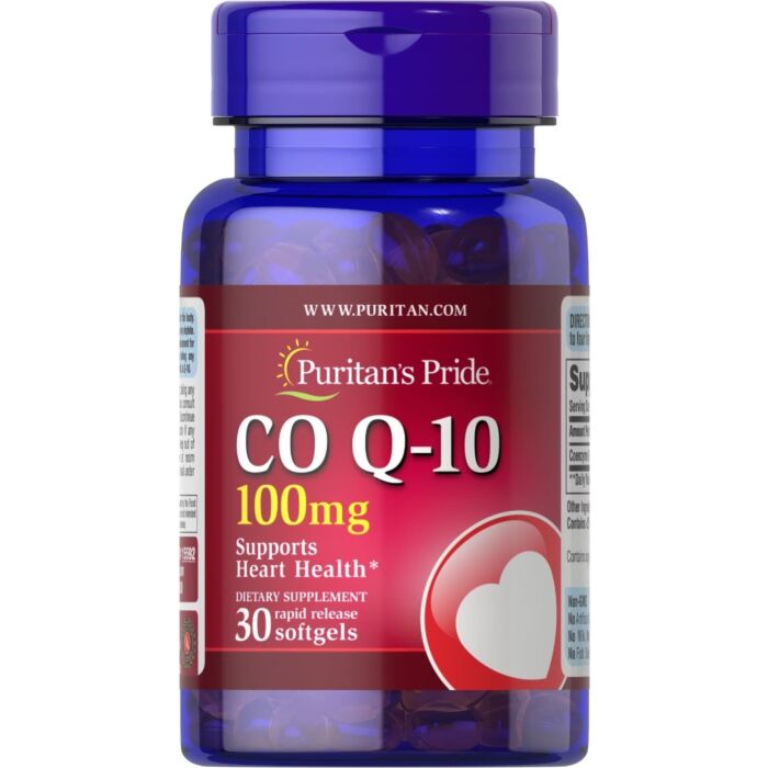 Коэнзим Q10 Puritans Pride Q-SORB™ Co Q-10 100 mg 30 Rapid Release Softgels