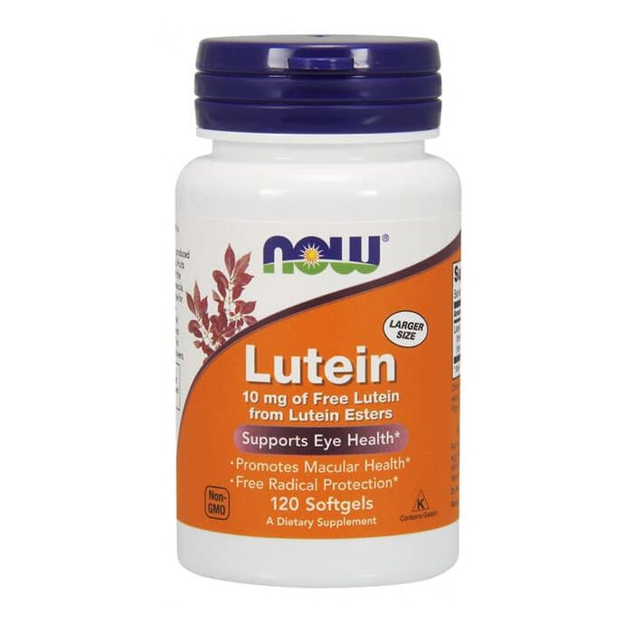 Для зрения NOW Lutein (Esters) 10 mg 120 soft gels