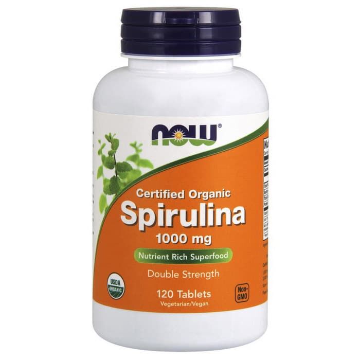 Спеціальна добавка NOW Spirulina 1000 mg 120 tablets