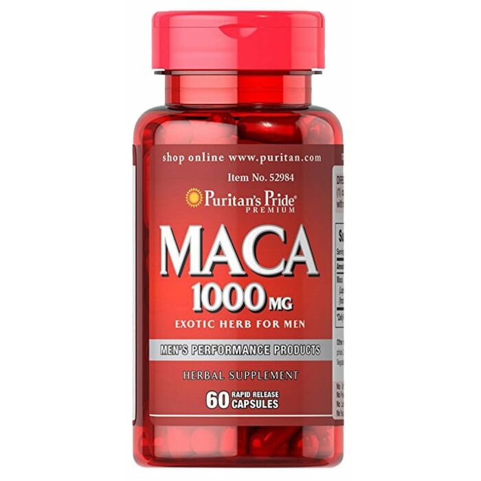 Комплесный тестобустер Puritans Pride Maca 1000 mg Exotic Herb for Men 60 caps.