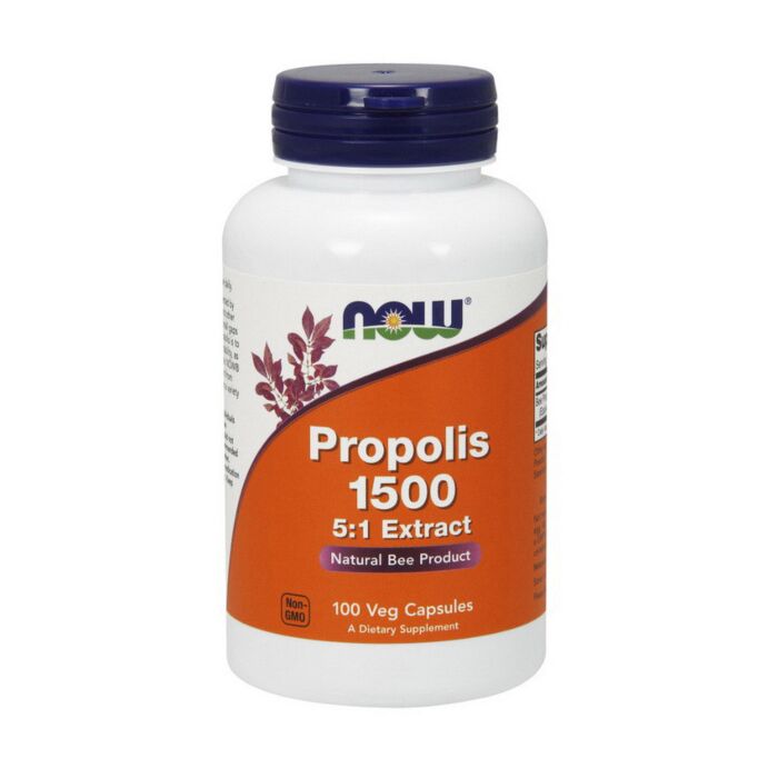 Для укрепления иммунитета NOW Propolis 1500 5:1 Extract 100 VCaps