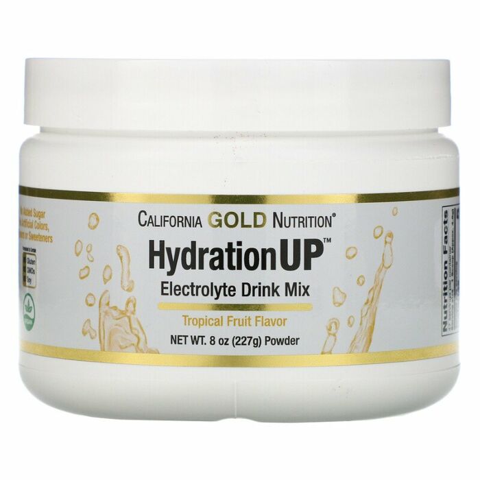 Изотоник California Gold Nutrition HydrationUP Electrolyte Drink Mix Powder 227 g