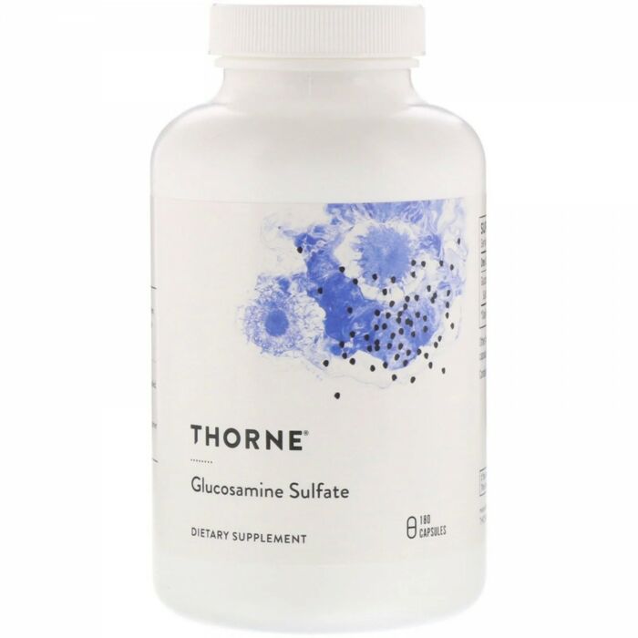 Комплекс для суставов и связок Thorne Research Glucosamine Sulfate, 180 растительных капсул