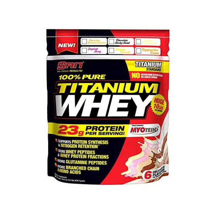 Сывороточный протеин SAN 100% Pure Titanium Whey 4,63 кг