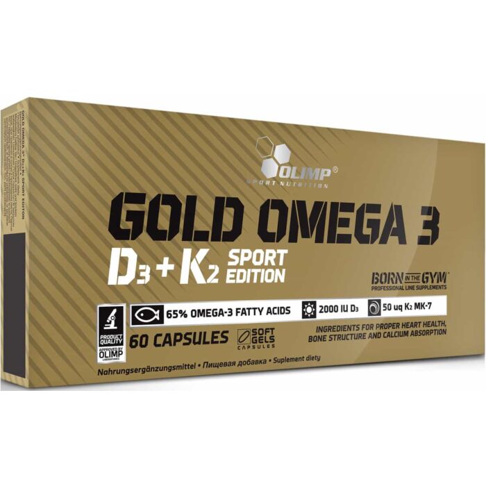 Омега жиры Olimp Labs Gold Omega 3 D3+K2 Sport Edition 60 капс