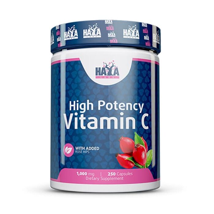 Витамин С Haya Labs High Potency Vitamin C 1000mg with rose hips - 250 капс