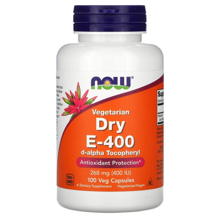 Вітамин E NOW Vitamin E-400 Dry Capsules 100 caps