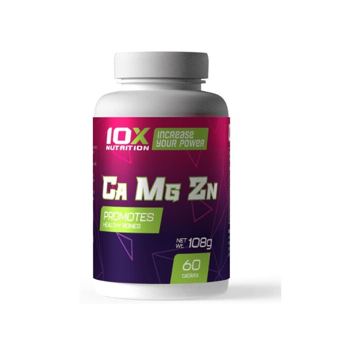 Мінерали 10x Nutrition Calcium Magnesium Zinc 60 tabs