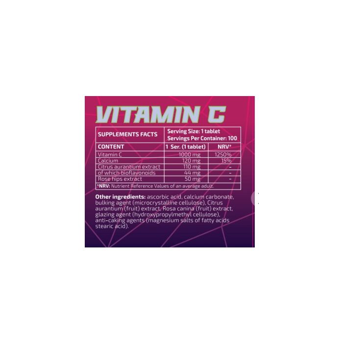 Вітамин С 10x Nutrition Vitamin C 1000 mg 100 tabs
