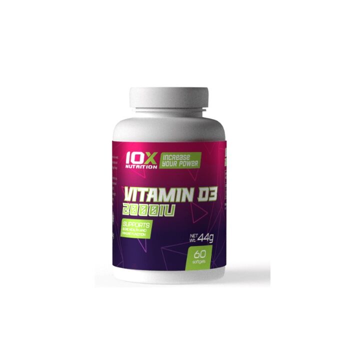 Вітамин D 10x Nutrition Vitamin D3 2000IU 60 softgels