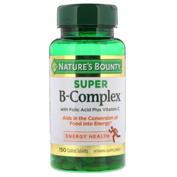 Витамин B Nature's Bounty Super B-Complex with Folic Acid Plus Vitamin C, 150 Coated Tablets