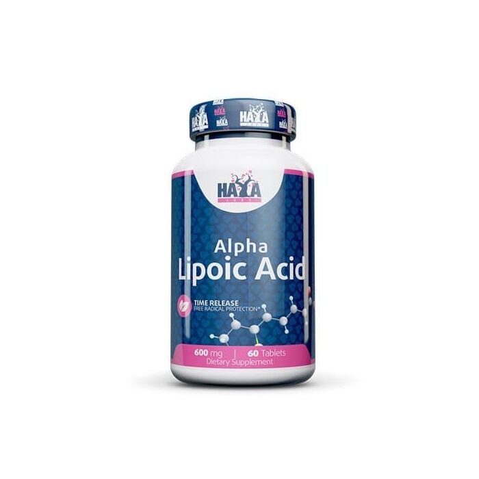 Антиоксиданти Haya Labs Alpha Lipoic Acid Time Release 600 mg - 60 таб
