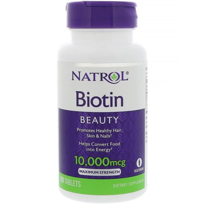 Биотин Natrol Biotin 10,000mcg - 100 таб