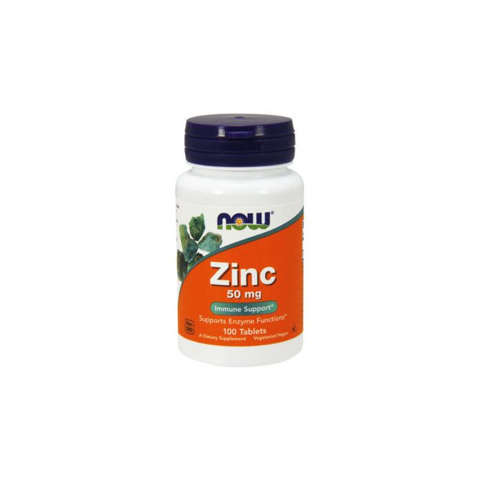 Цинк NOW ZINC GLUCONATE 50 mg 100 TABS Цинк глюконат
