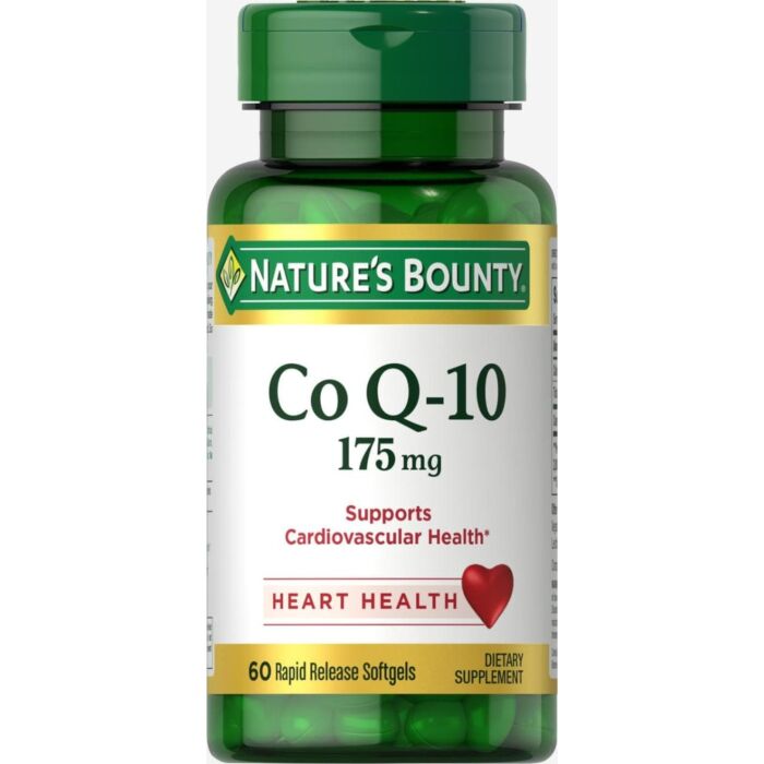 Для здоровья сердца и сосудов Nature's Bounty Co Q-10 175 мг  60 капсул