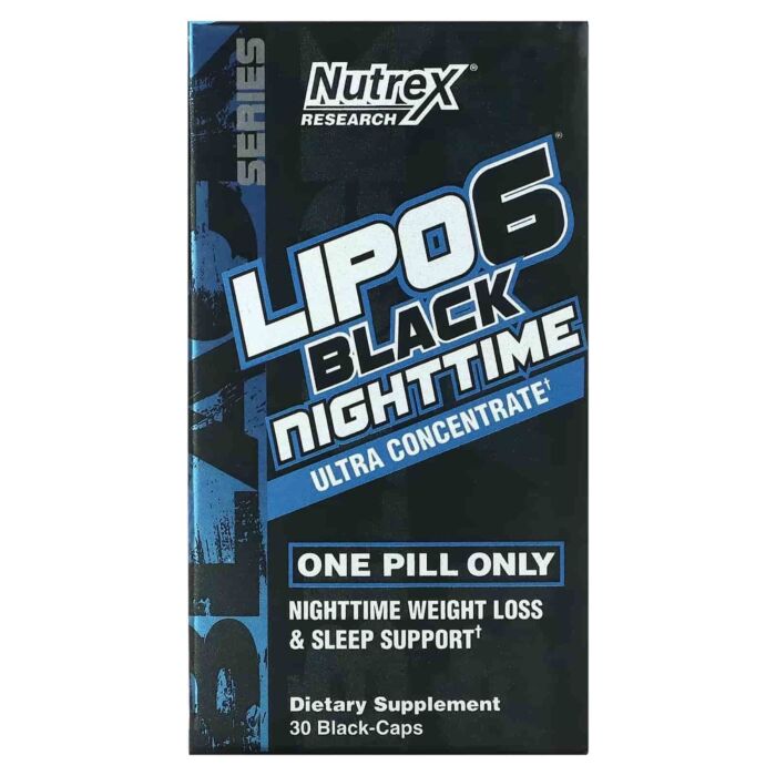 Жиросжигатель Nutrex Lipo-6 Black Nighttime Ultra Concentrate - 30 caps