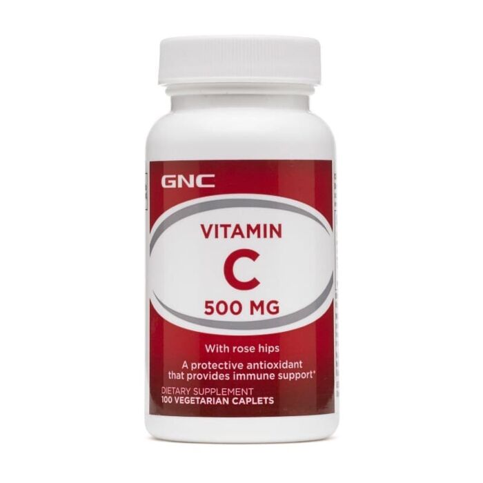 Вітамин С GNC Vitamin C 500 Rose Hips - 100 caplet