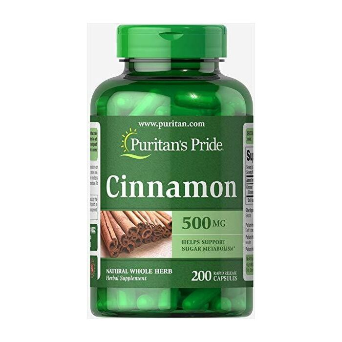 Антиоксиданти Puritans Pride Cinnamon 500 mg 200 Capsules