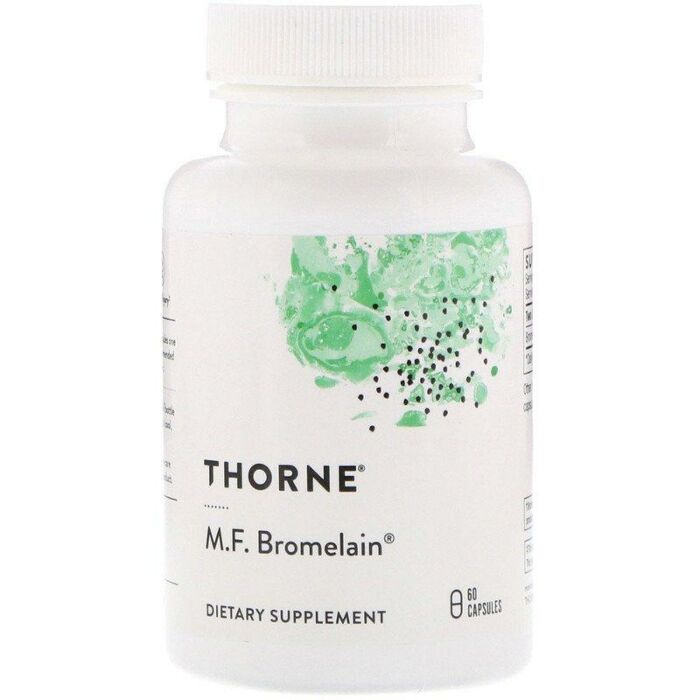 Спеціальна добавка Thorne Research  M.F. Bromelain, 60 капсул