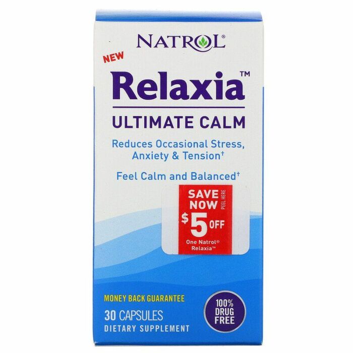 Для поддержки нервной системы Natrol Relaxia, Ultimate Calm, 30 капсул