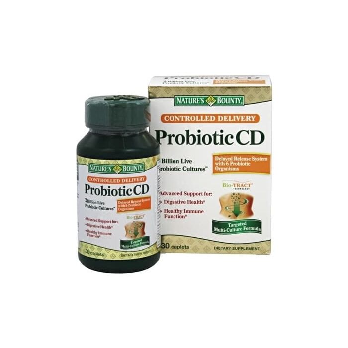 Добавка для здоровья желудка Nature's Bounty Controlled Delivery Probiotic CD 2 Billion CFU - 30 Caplets