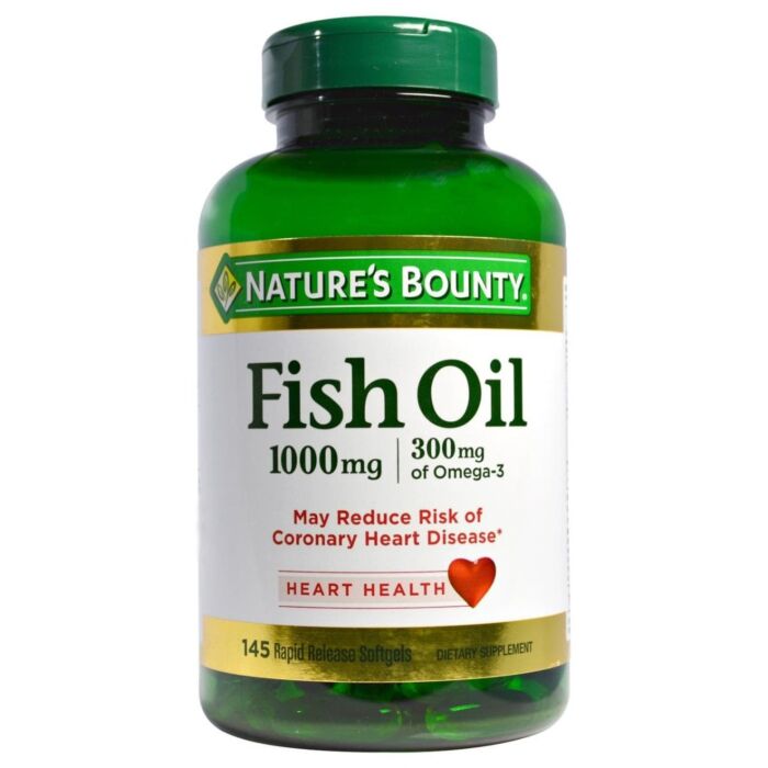 Омега жиры Nature's Bounty Fish Oil 1000mg - 145 softgels