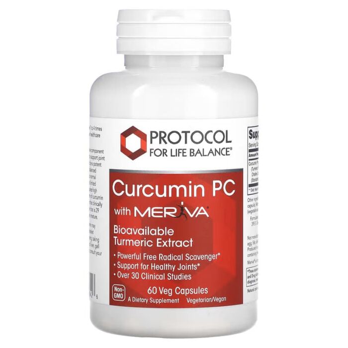 Куркумин  Curcumin PC With Meriva, 60 Veg Capsules