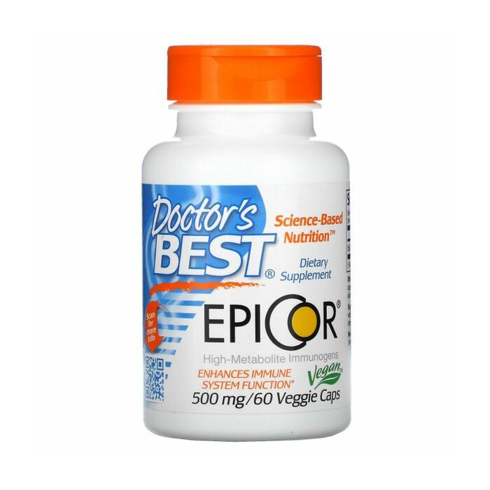 Для укрепления иммунитета Doctor's Best Epicor, 500 мг, 60 вегетарианских капсул