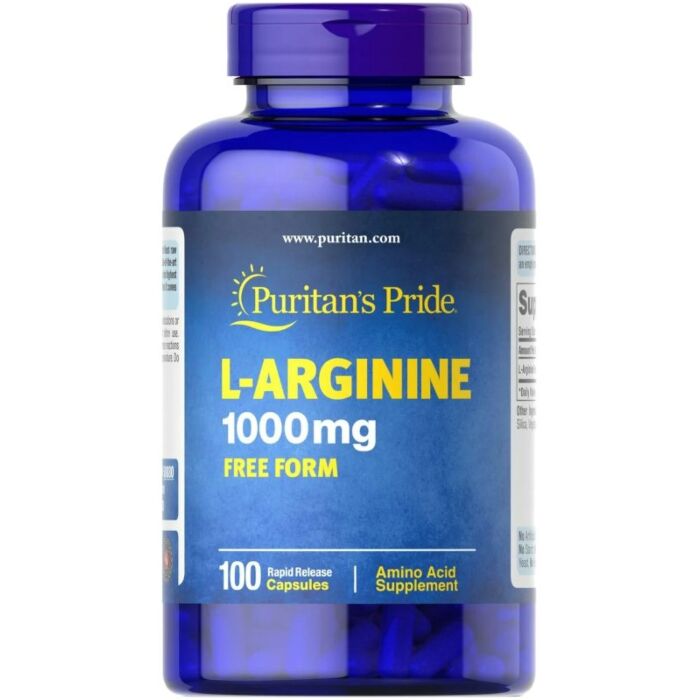 Аргинин Puritans Pride L-Arginine 500 mg 100 caps