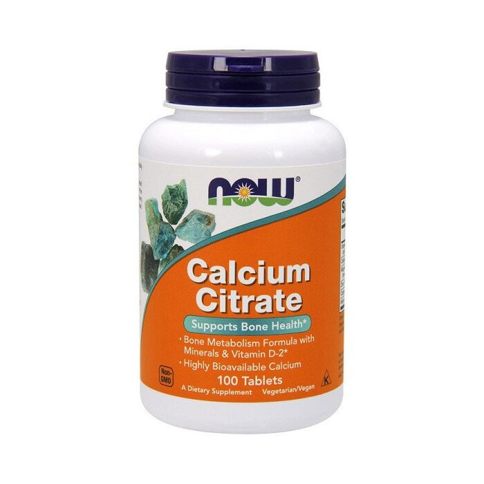 Минералы NOW Calcium Citrate 100 tabs