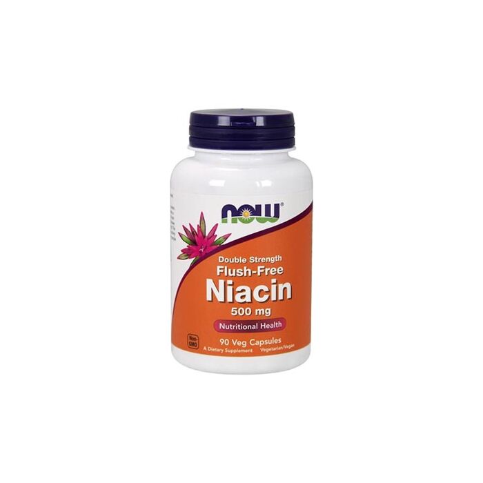 Вітамин B NOW Flush-Free Niacin 500 мг  90 веган кап