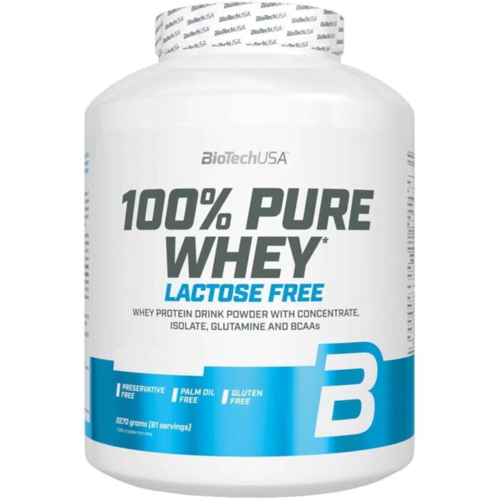 Сывороточный протеин BioTech USA 100% Pure Whey LACTOSE FREE - 2270 g
