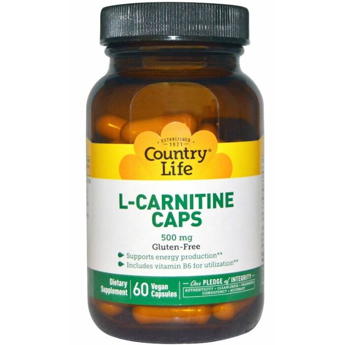 Л-карнітин Country Life L-Carnitine Caps 500 mg 60 caps