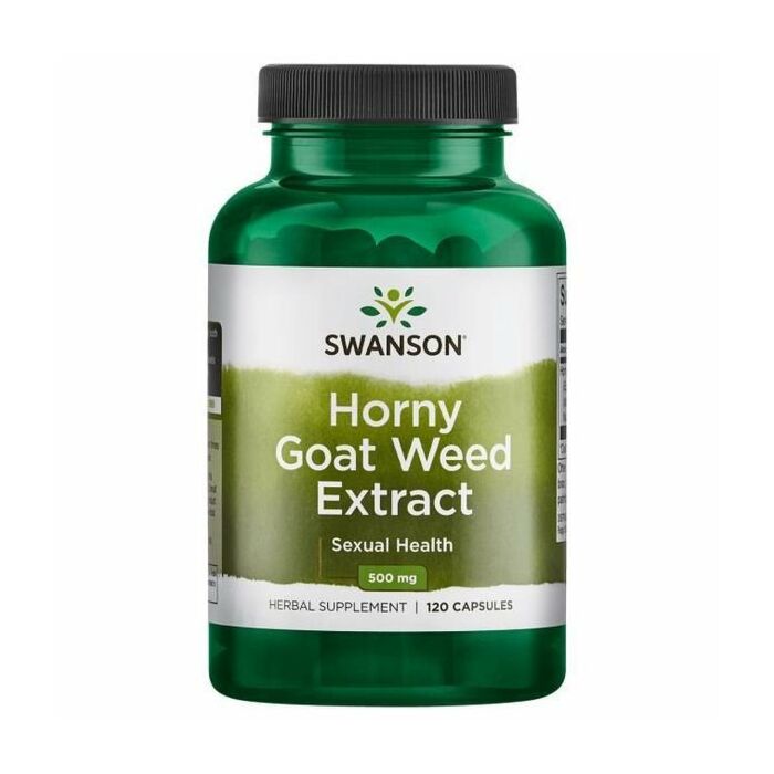 Для жіночого здоров'я  Swanson Horny Goat Weed Extract - 500 mg, 120 капс
