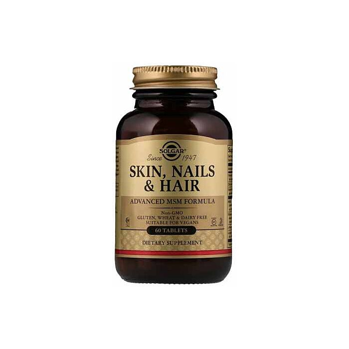 Для здоров'я шкіри, Для волосся та нігтів Solgar Skin, Nails, Hair, 60 tabls