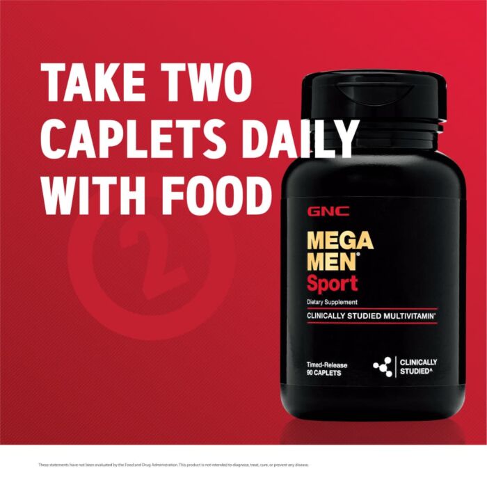 Витамины для мужчин GNC Mega Men Sport 90 caplets