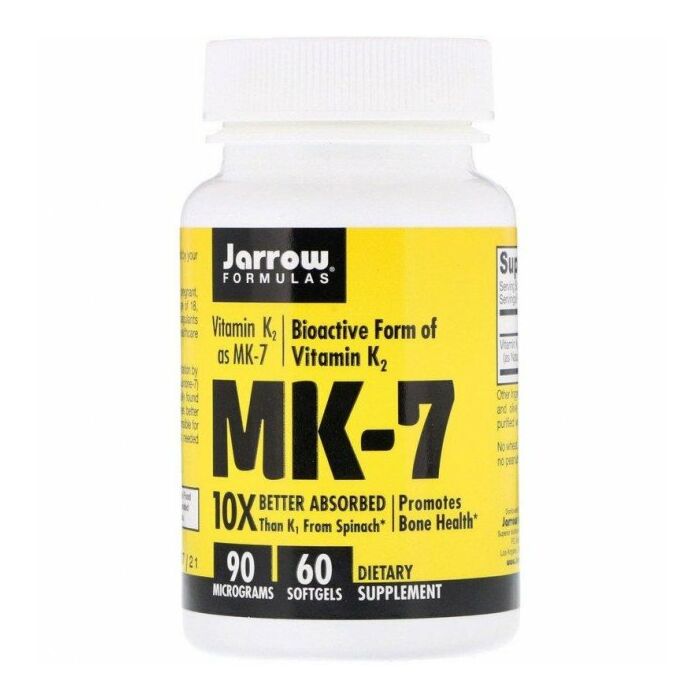 Витамин К-2 Jarrow Formulas Vitamin K2 as MK-7, 90 мкг, 60 капсул