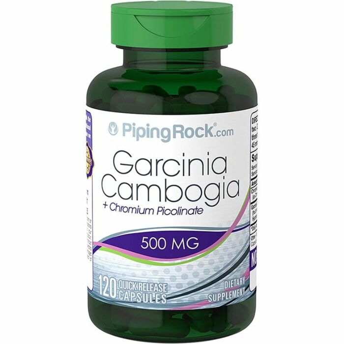Piping Rock Garcinia Cambogia Plus Chromium Picolinate 500 mg 120 Capsules
