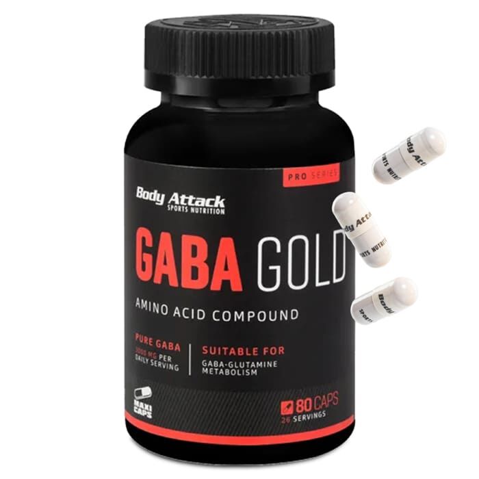 Спеціальна добавка Body Attack GABA Gold - 80 Caps
