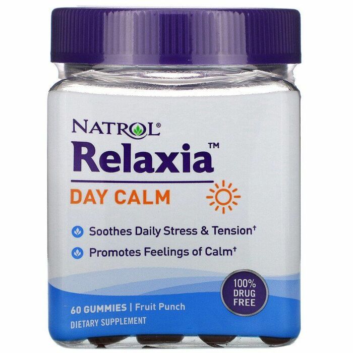 Для поддержки нервной системы Natrol Relaxia, Day Calm, 60 мармеладок