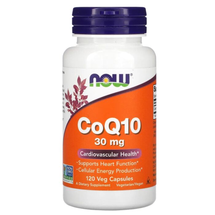 Коэнзим Q10 NOW CoQ10, 30 mg, 120 Veg Capsules