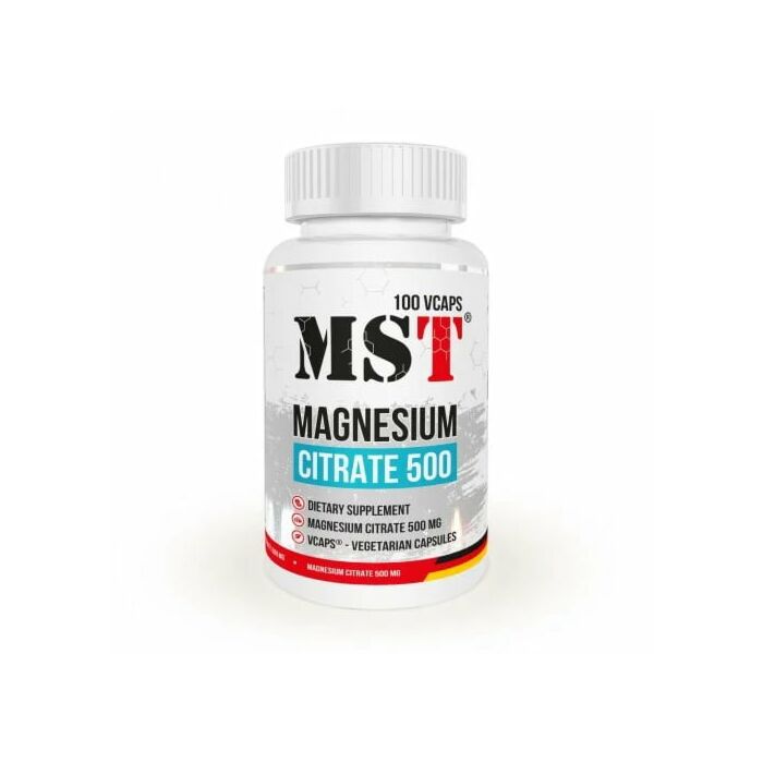 Магній MST Magnesium Citrate 500 mg - 100 caps